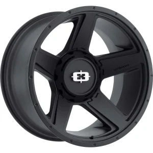 Vision Wheel HD – 390 EMPIRE – Black – 15″x6″ 0mm – All weather Wheels – 390VTA5683SB0